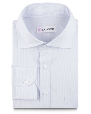 Robe à rayures bleu clair