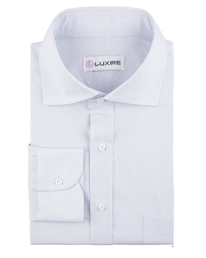 Robe à rayures bleu clair