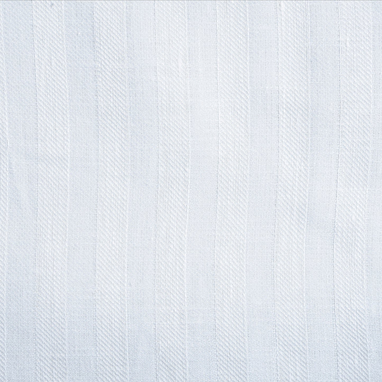 White Linen Shirt with Wide Stripes