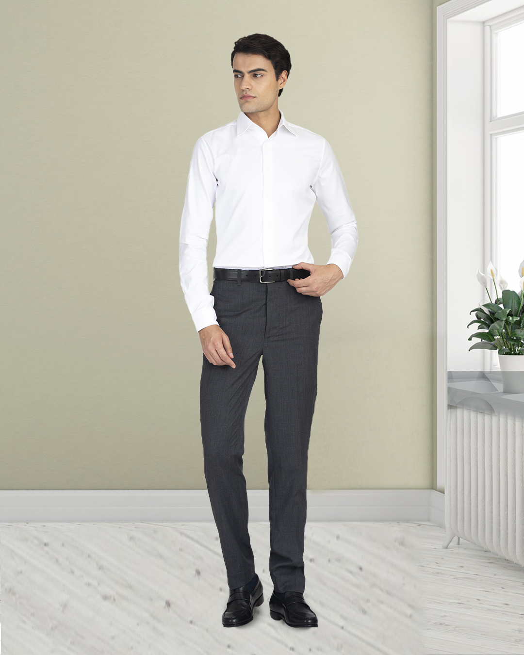 Brembana 2-Ply Giza White Royal Oxford Shirt