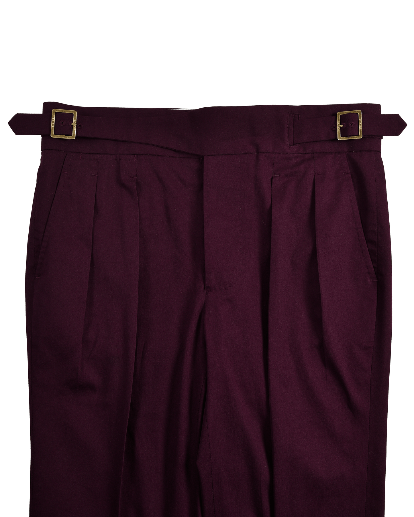 Gurkha Pants in Fresco Matt Wine Twill
