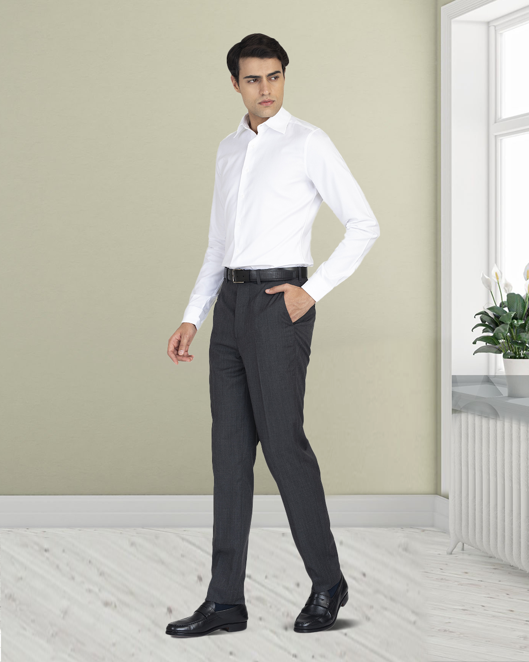 Brembana 2-Ply Giza White Royal Oxford Shirt