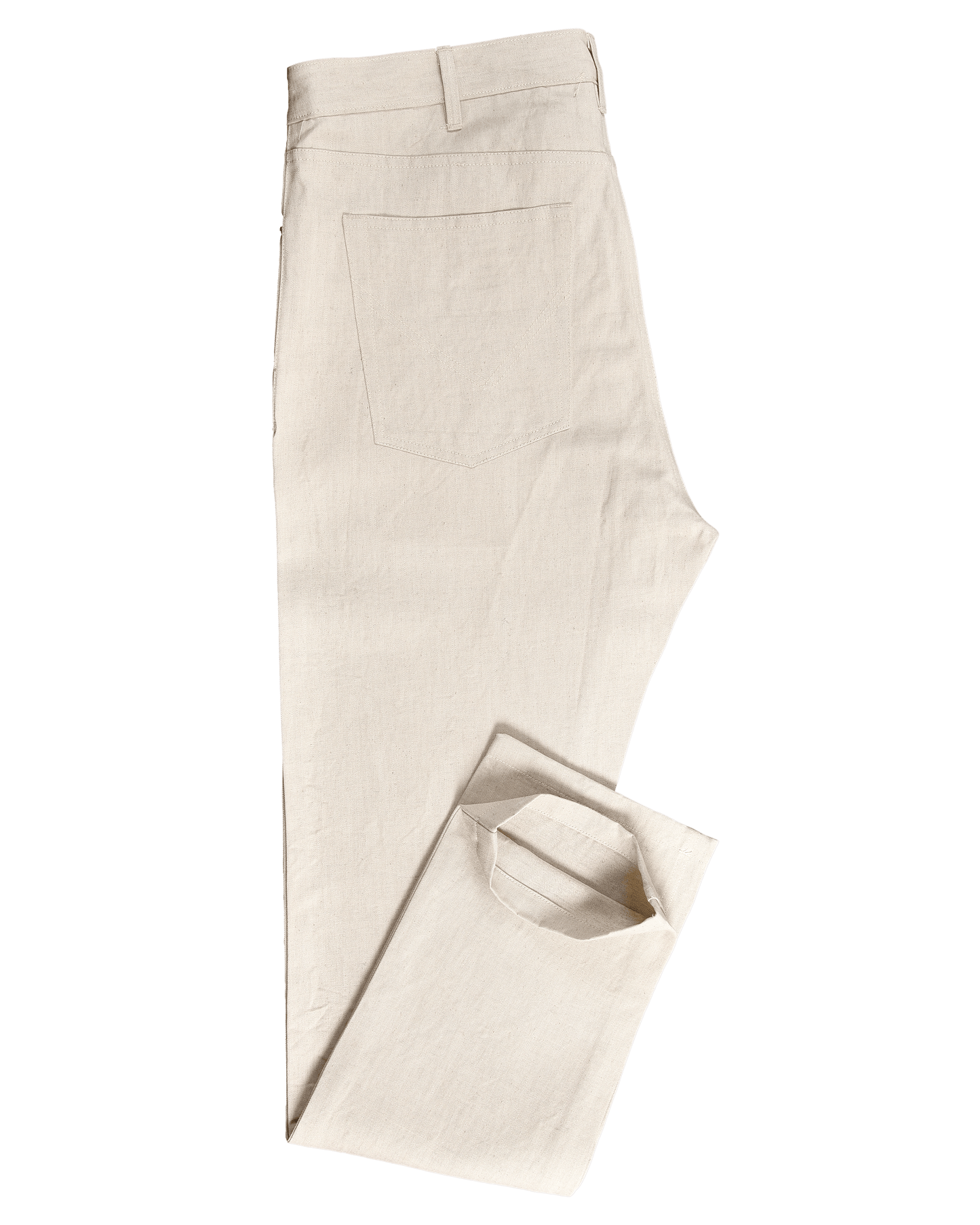 Ecru Twill Denim Jeans