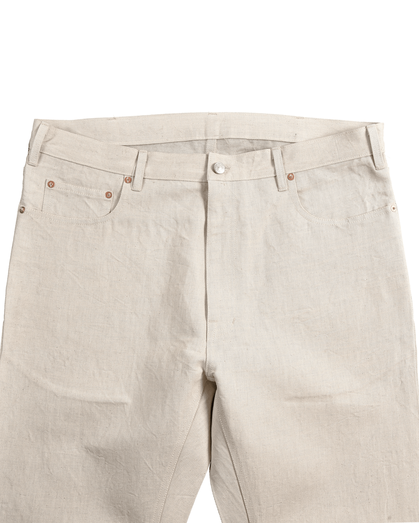 Ecru Twill Denim Jeans