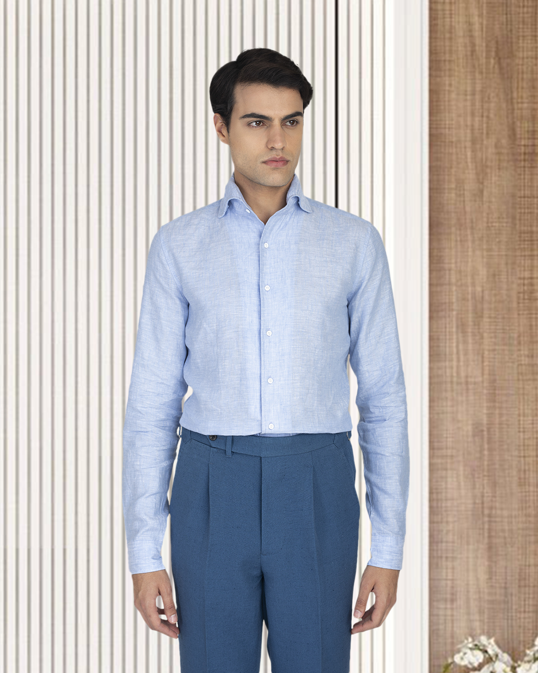Linen Cotton Canvas: Steel Blue