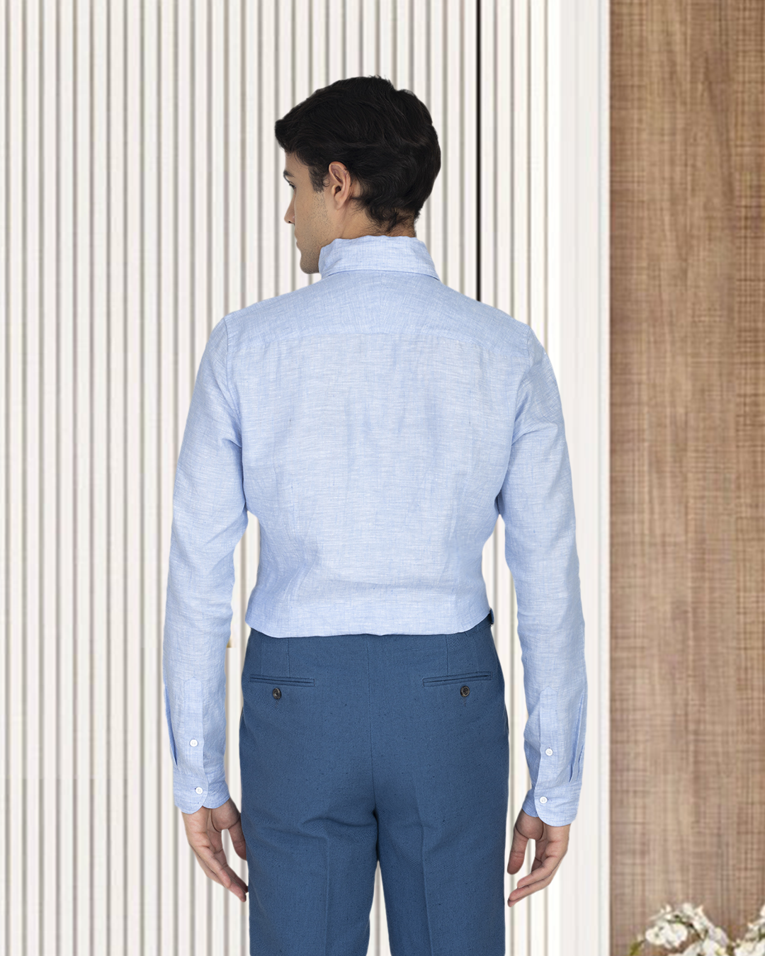 Linen Cotton Canvas: Steel Blue