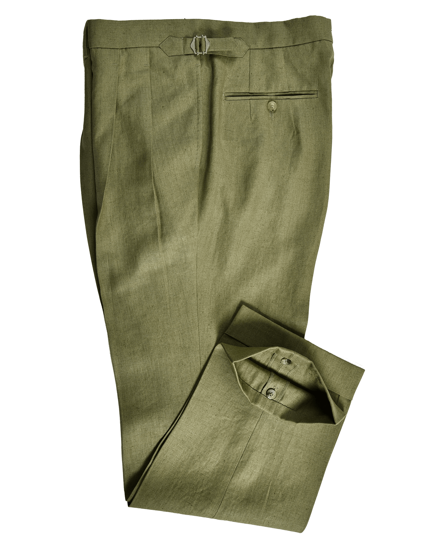 Linen Fern Green Dress Pant