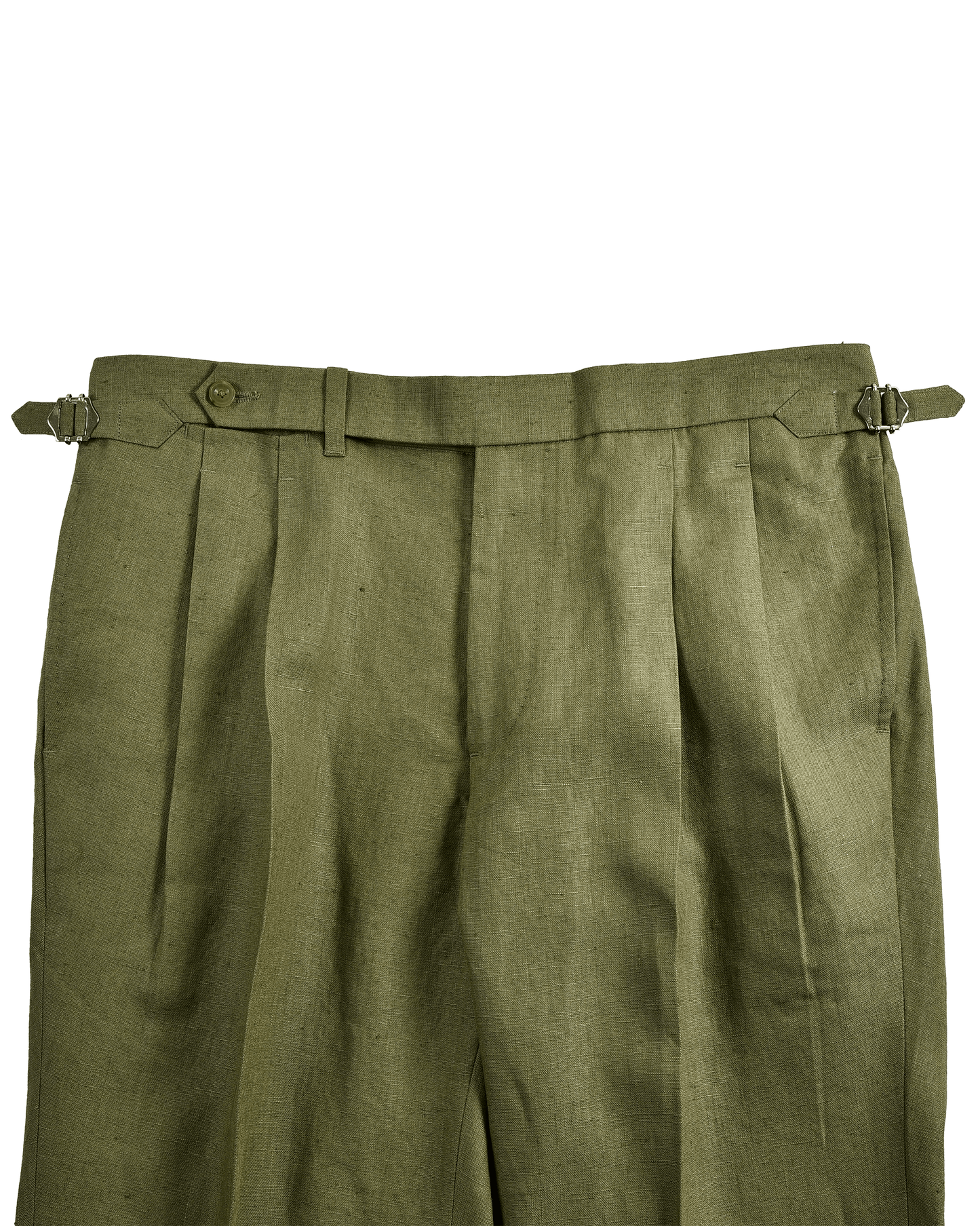 Linen Fern Green Dress Pant