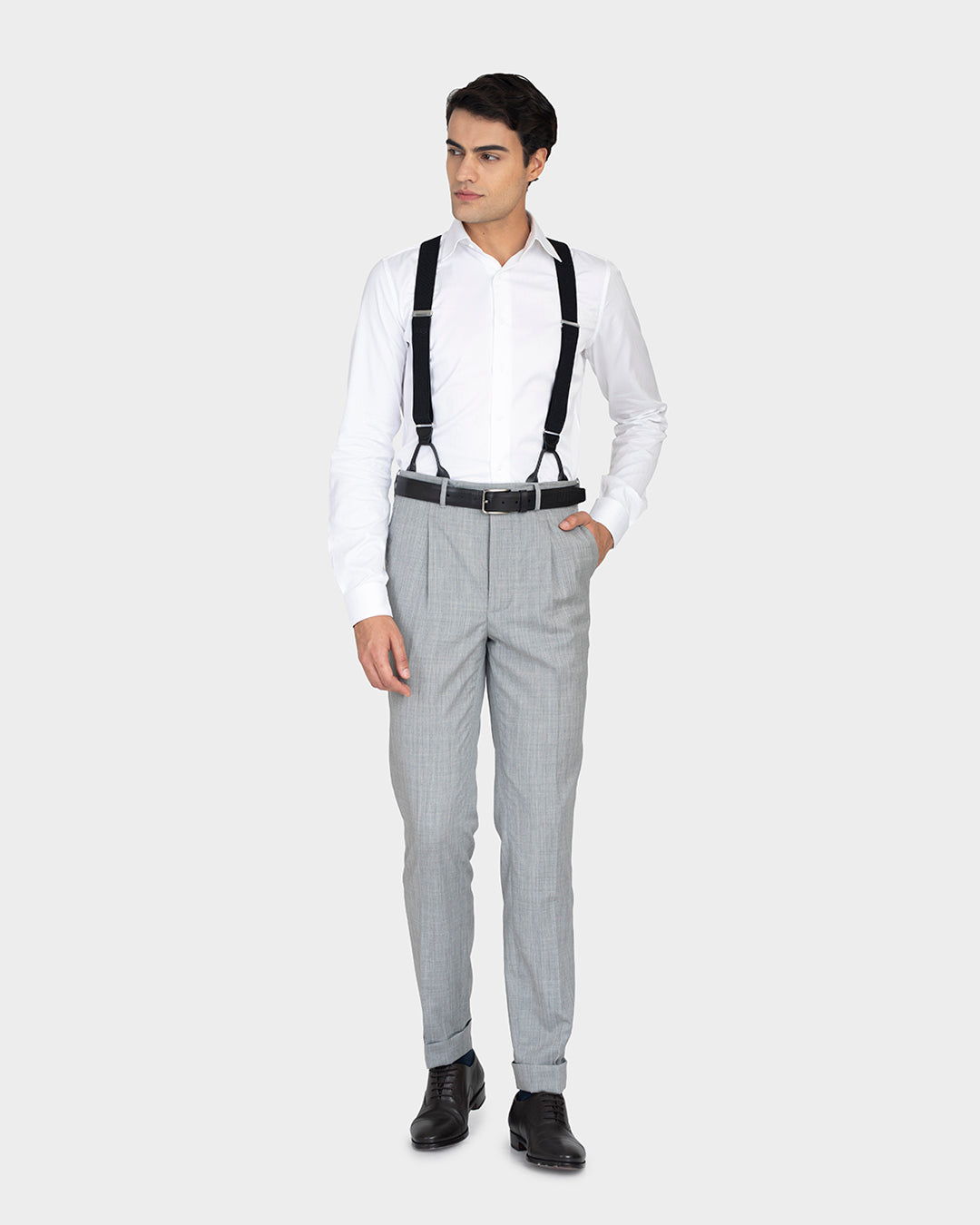 Washable Wool Grey Pant