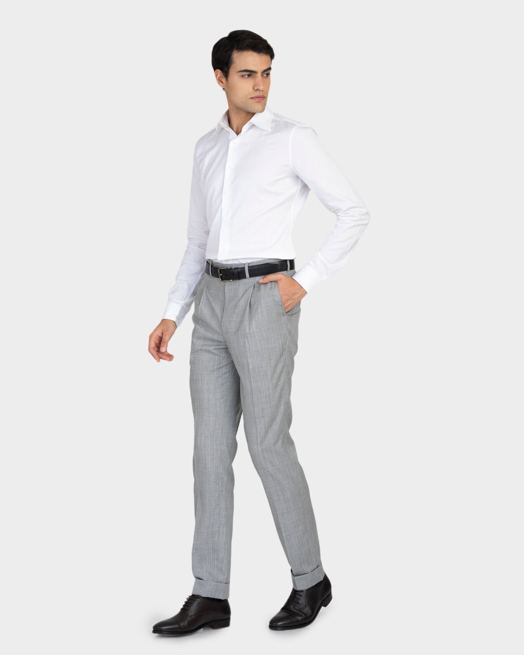 Washable Wool Grey Pant