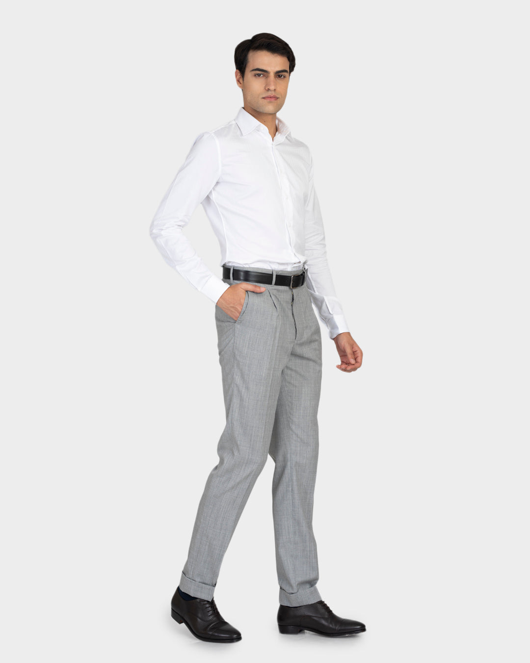 Washable Wool Grey Pant