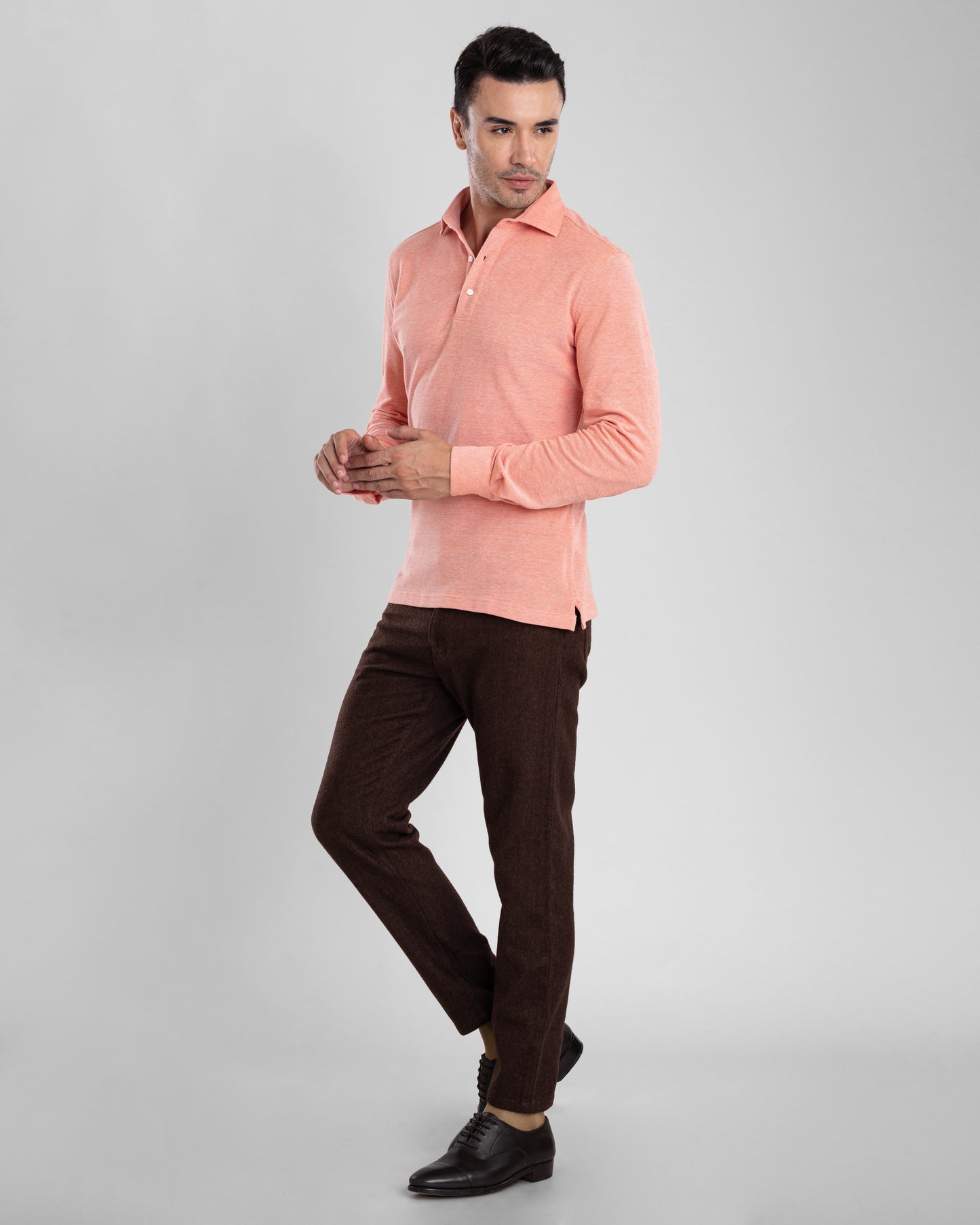 Brown Wool Jeans