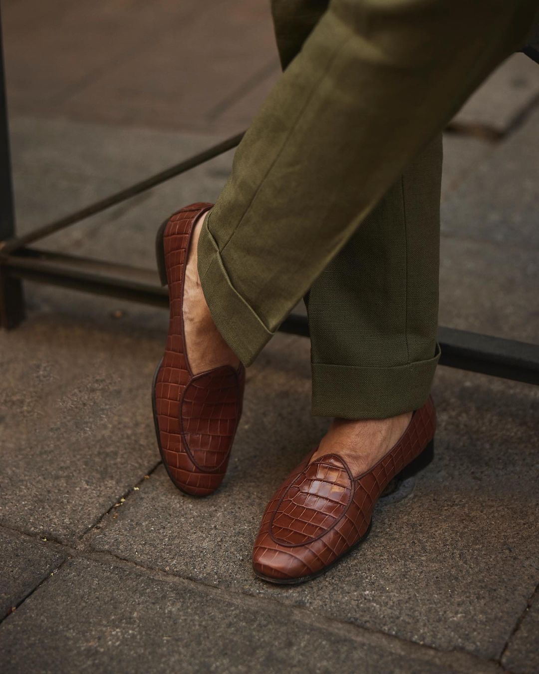 Gurkha Pant in Linen Cotton Canvas: Olive