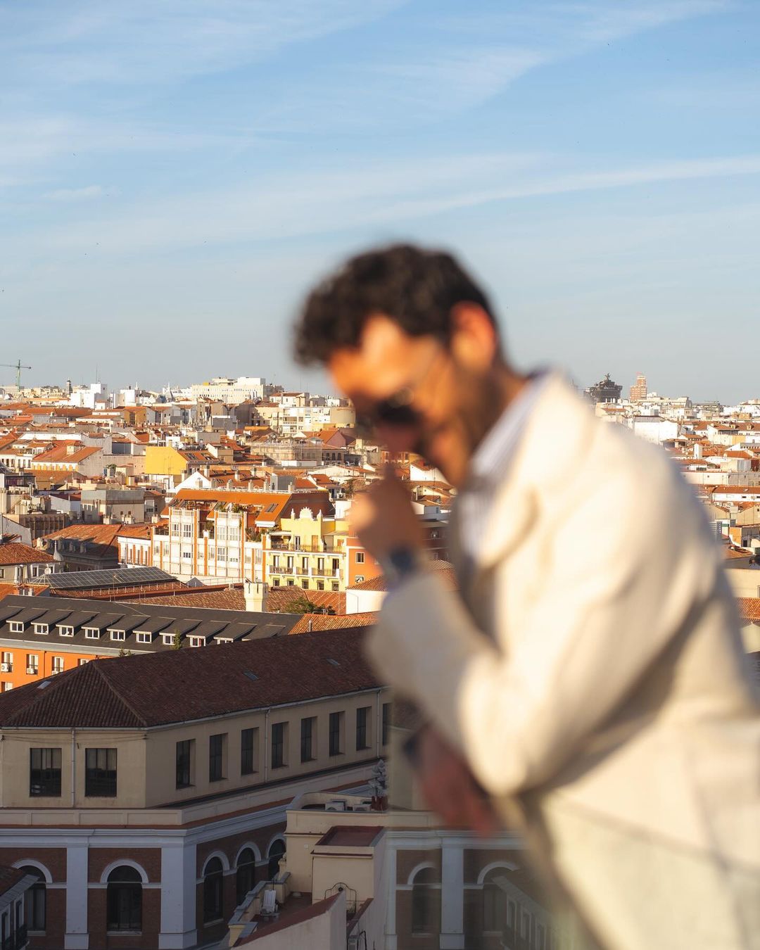 Linen Vintage Cream Birdseye Shirt Jacket