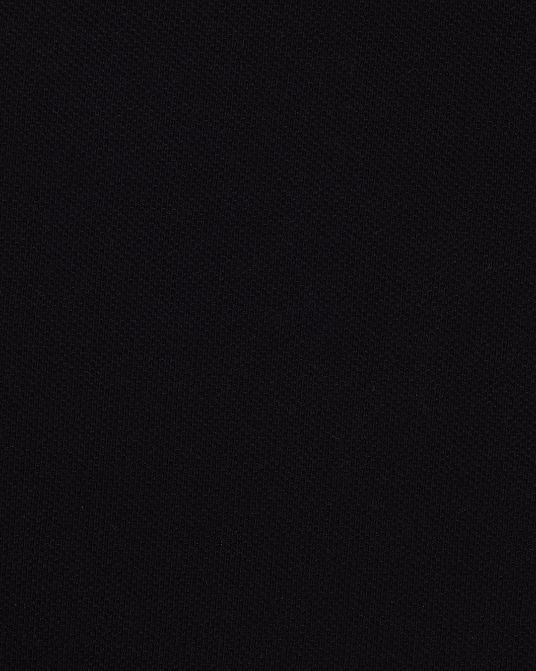 Black Pique Polo T-Shirt