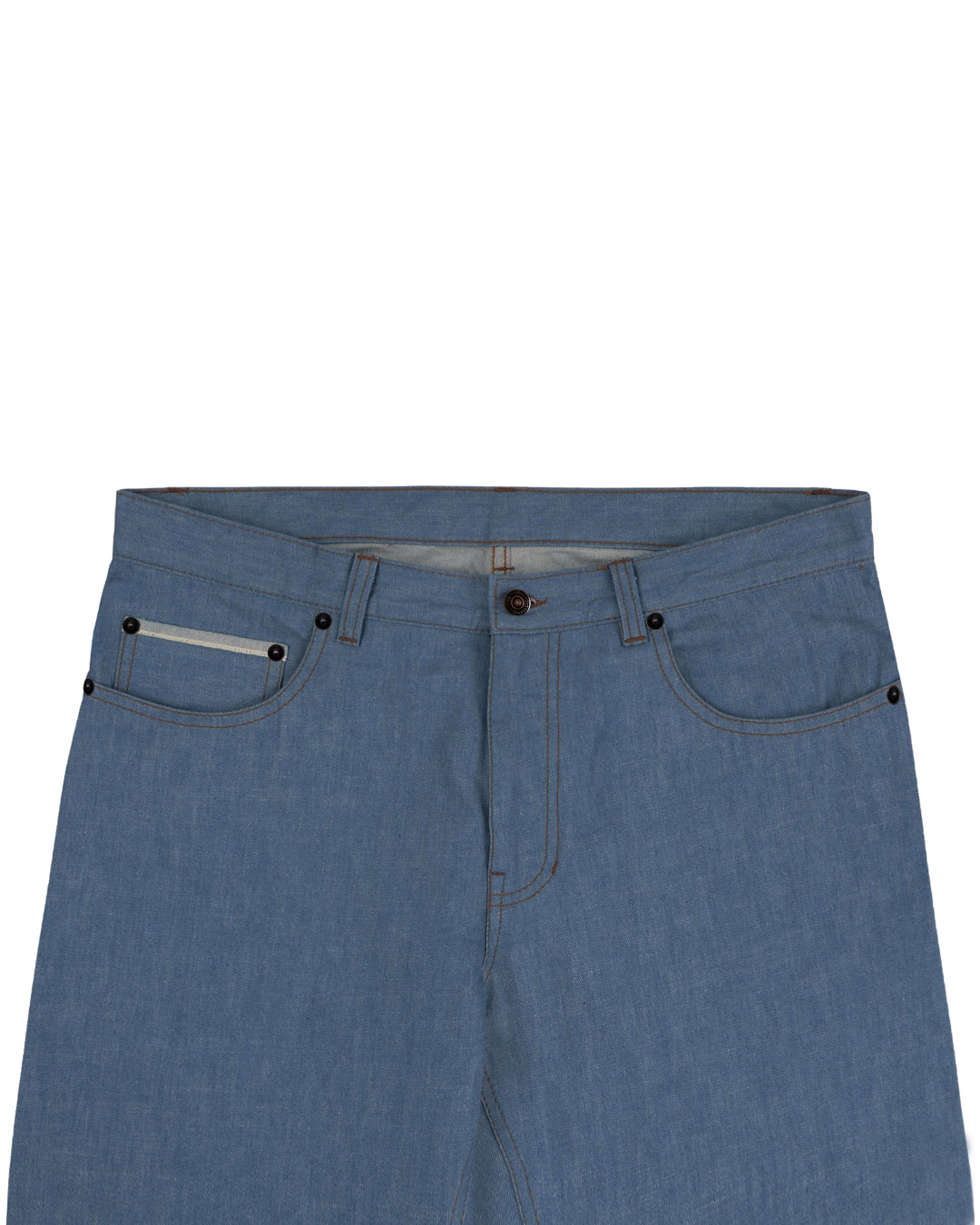 Light Blue Selvedge Jeans - 13 Oz