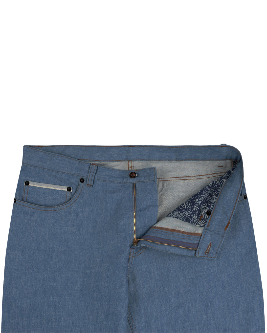 Light Blue Selvedge Jeans - 13 Oz