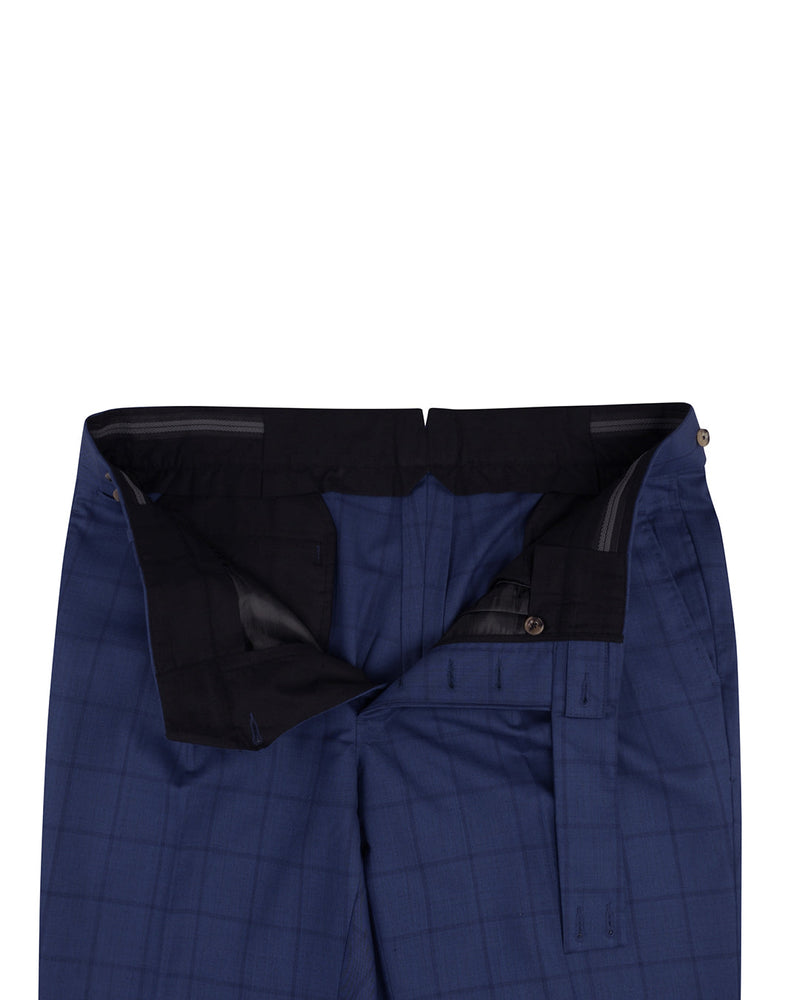 Drago : Super 160s Royal Blue Checks