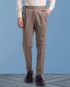 Pantalon plissé en sergé draby Sondrio