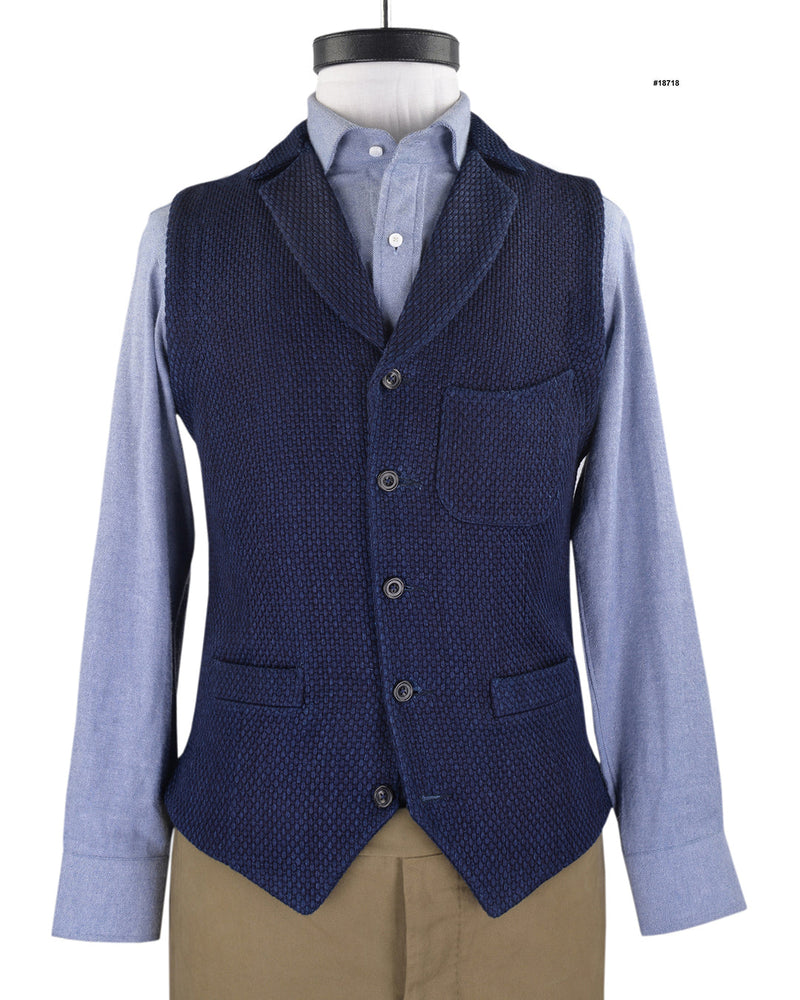 Indigo schwere Sashiko-Jacke