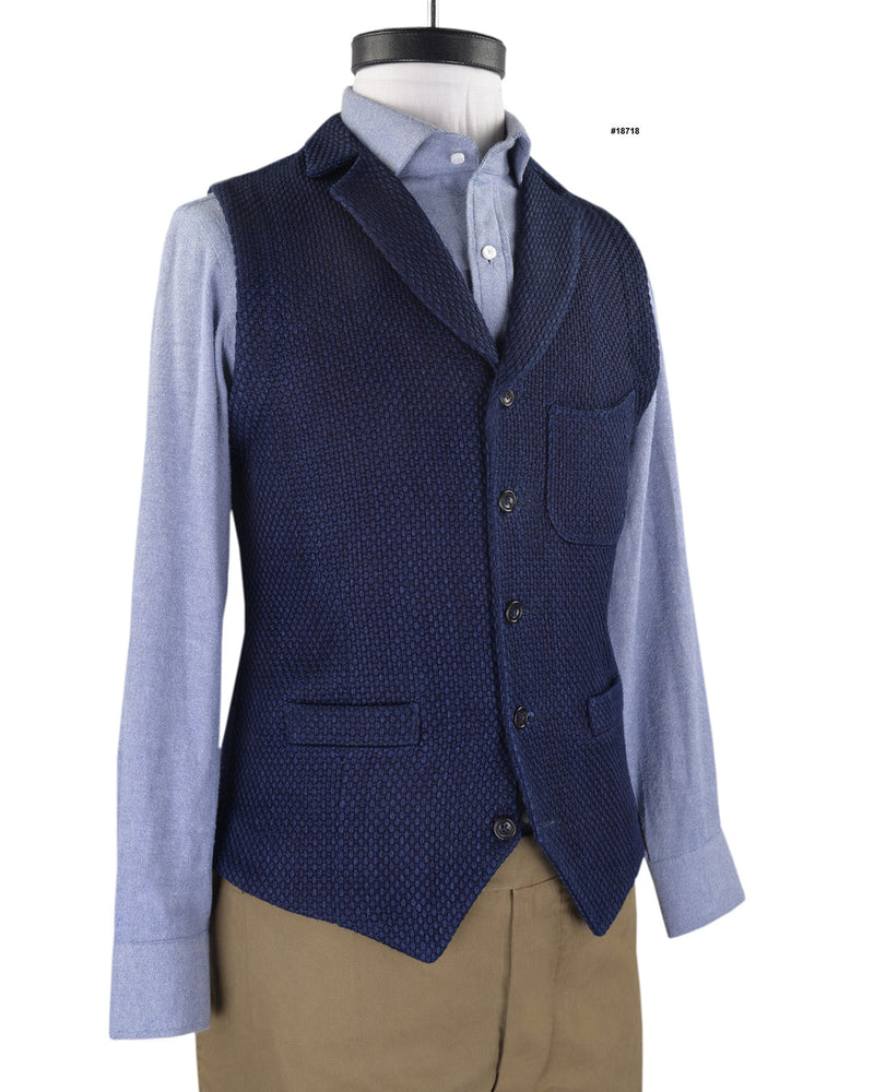 Indigo schwere Sashiko-Jacke