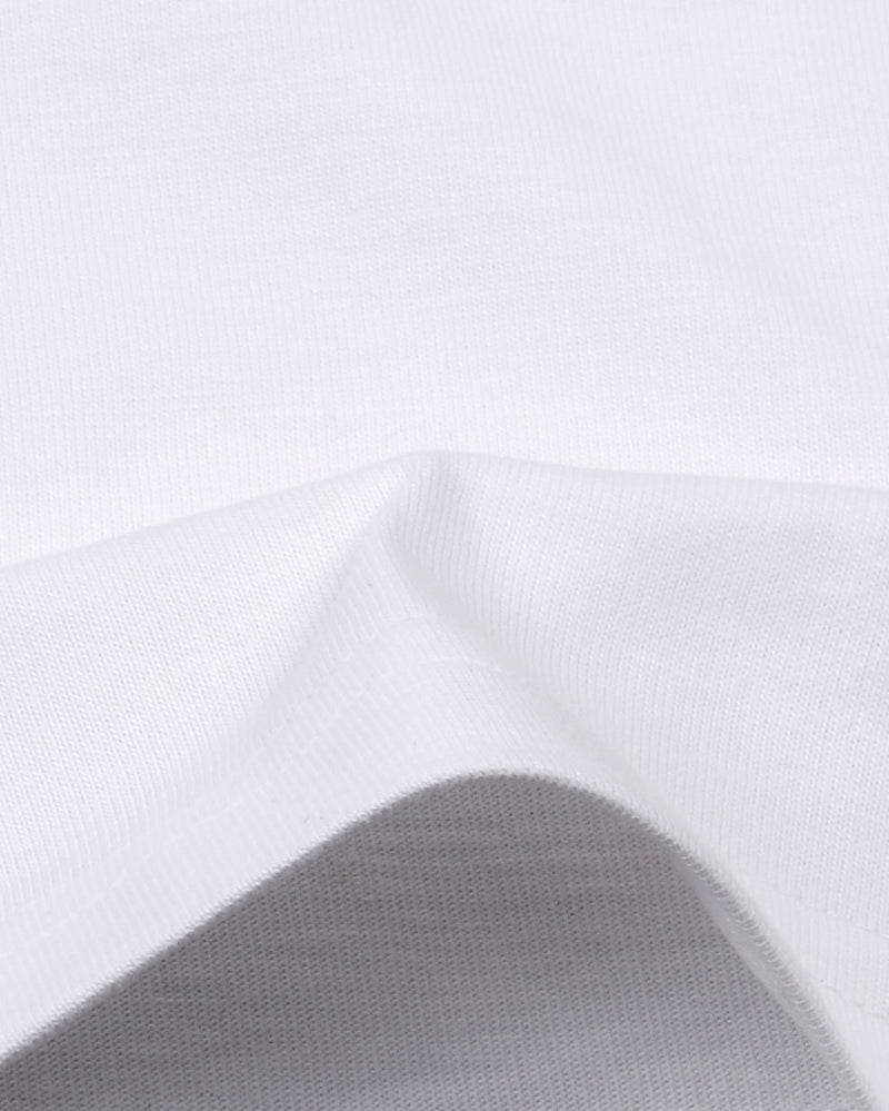 EZS Aria White Crewneck T-Shirt