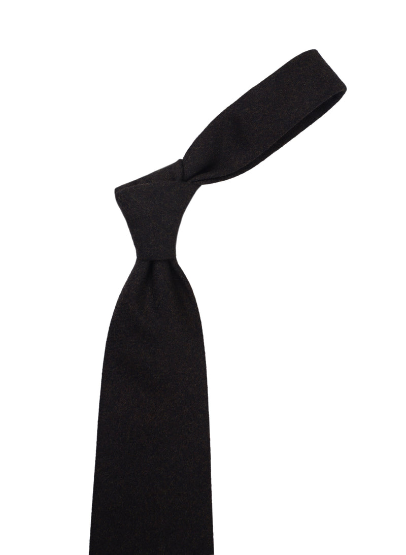 Dark Chocolate Brown Flannel Tie