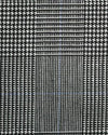 Laine Dugdale Fine Worsted - Gris Prince de Galles à carreaux bleus