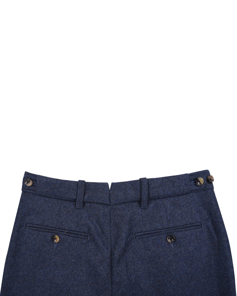 Minnis Flannel : Pantalon en sergé bleu