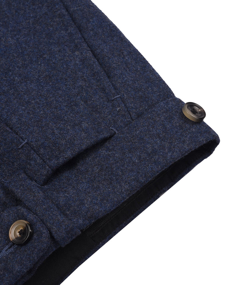 Minnis Flannel : Pantalon en sergé bleu