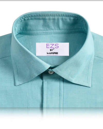 EZS Mint Green Pinpoint Oxford Shirt