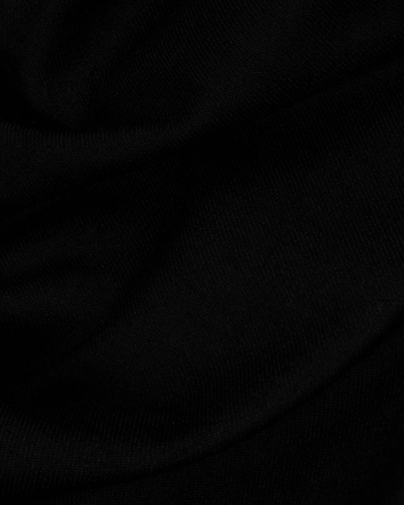 Sondrio Cotton: Schwarzer schwerer Denim-Twill