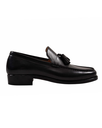 Mocassins à pampilles noirs