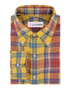 Weicher heller Sommer: Gelber roter Madras