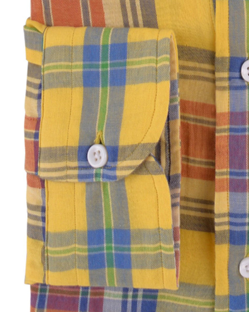 Weicher heller Sommer: Gelber roter Madras