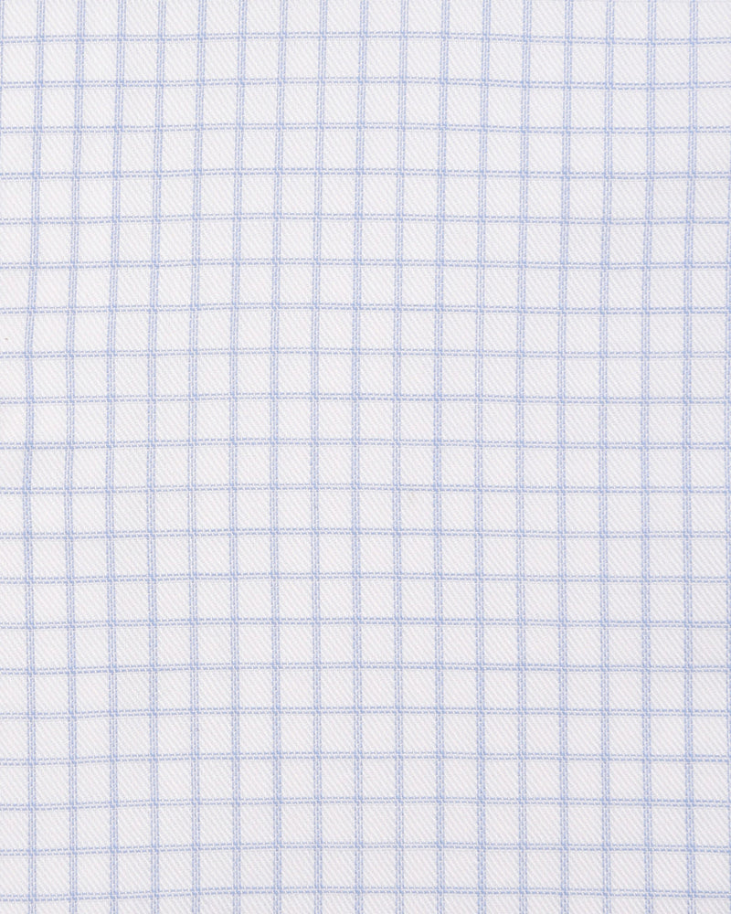 Luxire Presto: Monti Blue Dobby Graph Checks