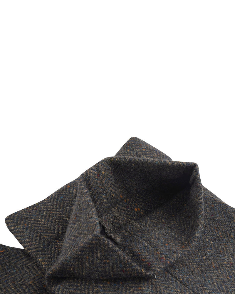 Molloy Herringbone Donegal Tweed Hose - Indigo