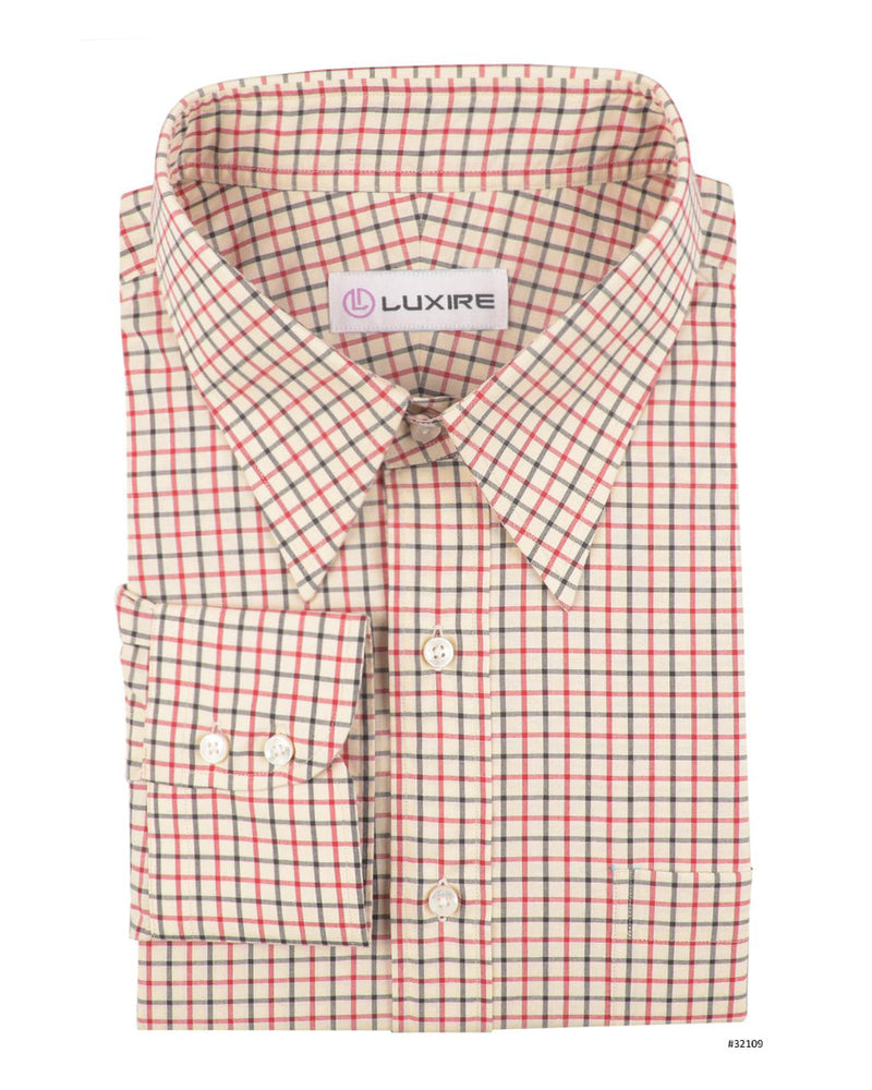 Country Checks Rot Schwarz Creme