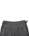 Minnis Flanellhose aus mittelgrauer Wolle