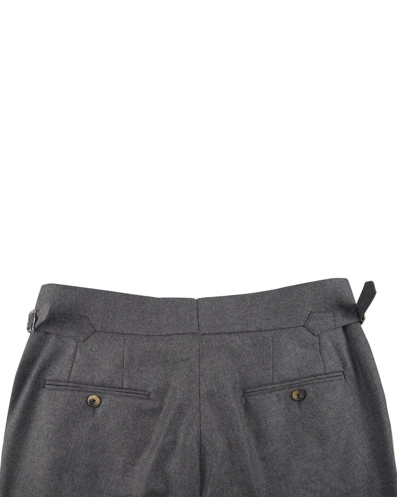 Minnis Flanellhose aus mittelgrauer Wolle