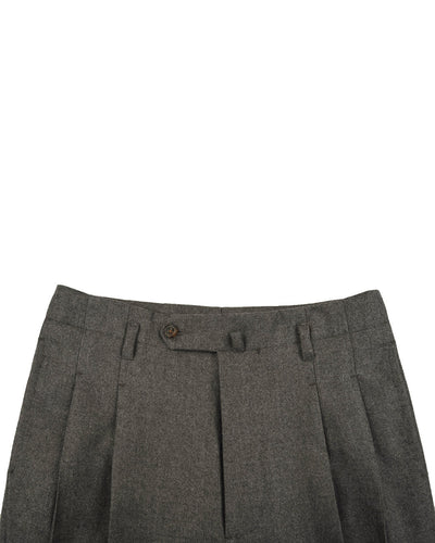 Pantalon en flanelle Minnis : Gris peigné