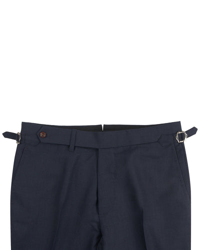 Dugdale Fine Worsted Pant - Blue Pinhead