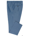 Blaue einfarbige Baumwollhose