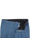 Blaue einfarbige Baumwollhose