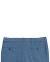Blaue einfarbige Baumwollhose
