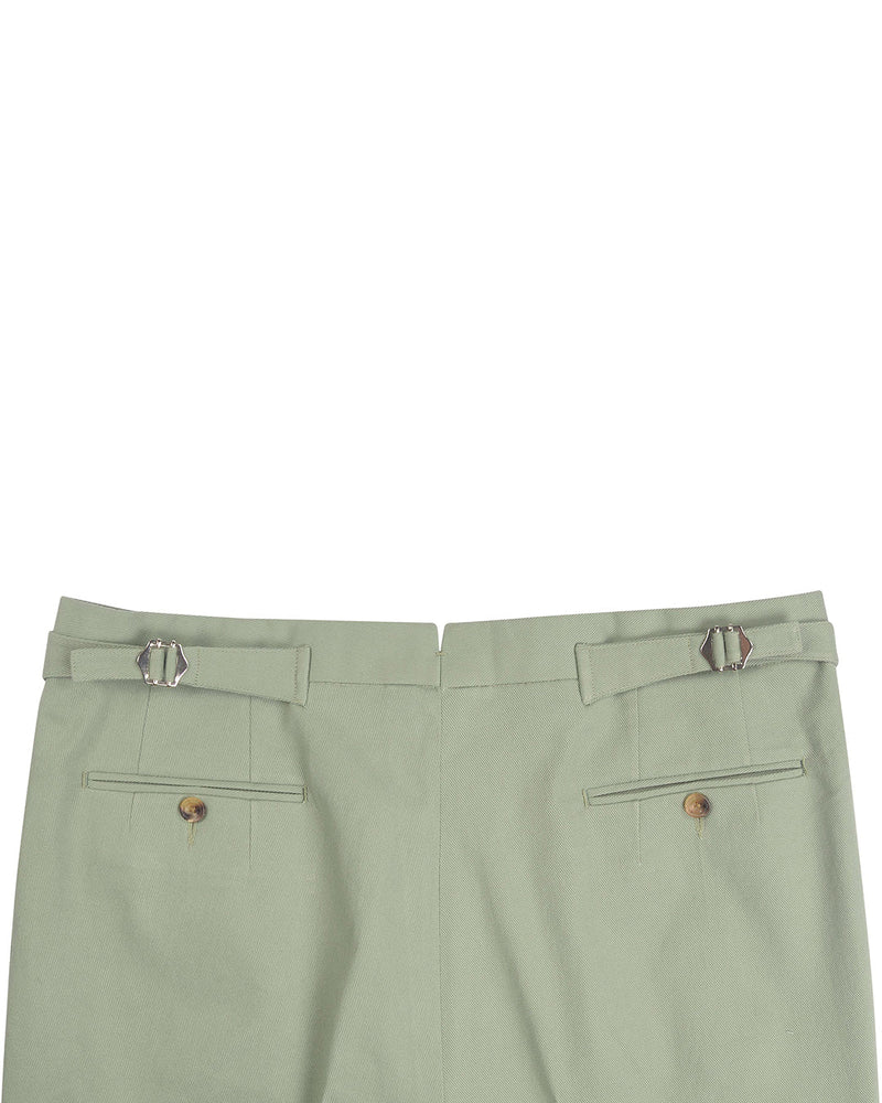 Lorbeergrüne Twill-Hose