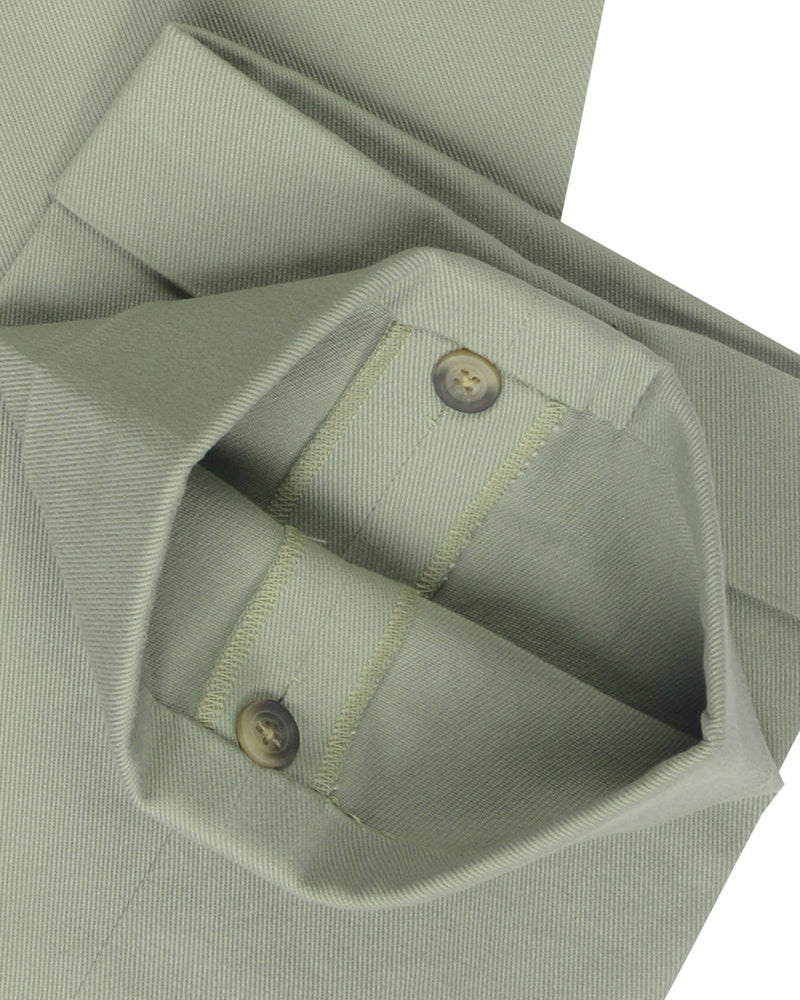 Lorbeergrüne Twill-Hose