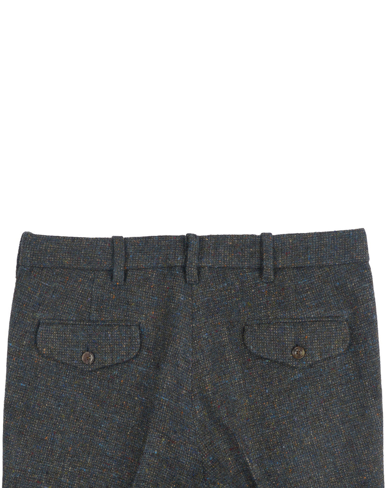 Molloy Plain Donegal Tweed Pants - Pine Green