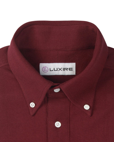 Polo uni bordeaux