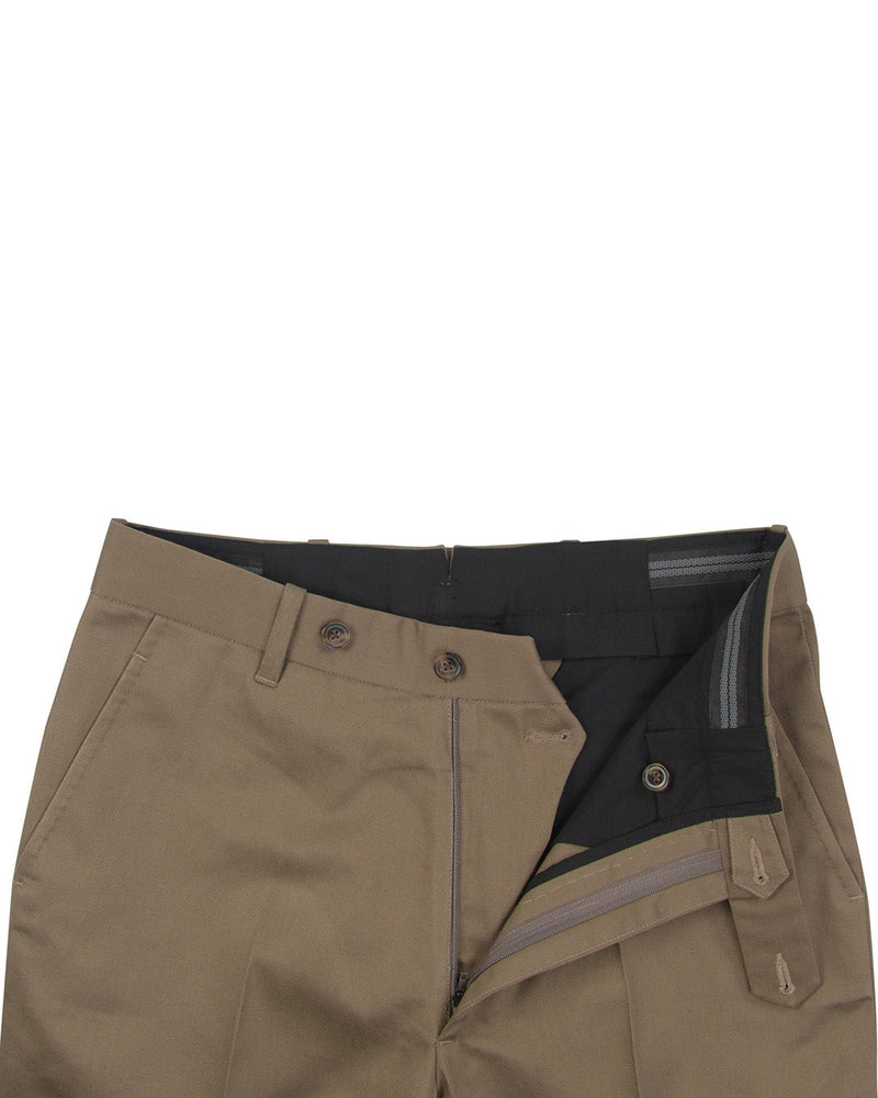 Dunkelbraune Twill-Chino